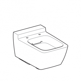 Унітаз підвісний Geberit Xeno² Rimfree воронкоподібний закрита форма санфарфор білий KeraTect 500.500.01.1