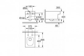 Унітаз підвісний Grohe Cube Ceramic санітарна кераміка альпін-білий 3924500h