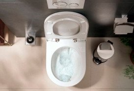Унитаз подвесной Hansgrohe EluPura Original S 36х54 см с крышкой керамика SmartClean белый 61180450