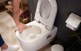 Унитаз подвесной Hansgrohe EluPura Original S 36х54 см с крышкой керамика SmartClean белый 61180450