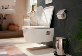 Унитаз подвесной Hansgrohe EluPura Original S 36х54 см с крышкой керамика SmartClean белый 61182450