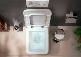 Унитаз подвесной Hansgrohe EluPura Original S 36х54 см с крышкой керамика SmartClean белый 61182450