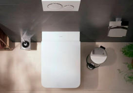 Унітаз підвісний Hansgrohe EluPura Original Q 36х54 см із кришкою кераміка HygieneEffect білий 62051450