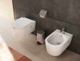 Унитаз подвесной Hansgrohe EluPura Original S AquaChannel Flush 36х54 см с крышкой керамика белый 60288450