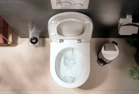 Підвісний унітаз Hansgrohe EluPura Original S AquaChannel Flush 36х54 см з кришкою кераміка білий 60207450