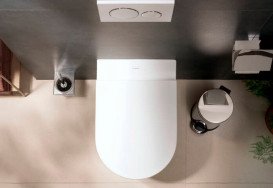 Підвісний унітаз Hansgrohe EluPura Original S AquaChannel Flush 36х54 см з кришкою кераміка білий 60207450