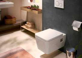 Унитаз подвесной Hansgrohe EluPura Original Q AquaChannel Flush 36х54 см с крышкой керамика белый 60208450