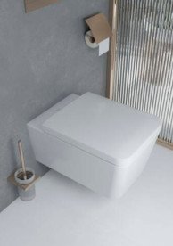 Унітаз підвісний Hansgrohe EluPura Q 36х54 см із кришкою кераміка SmartClean білий 61117450