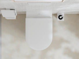 Унітаз підвісний Hansgrohe EluPura S 36х54 см із кришкою кераміка HygieneEffect білий 62021450