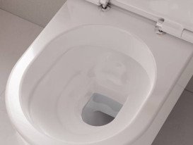 Унитаз подвесной Hansgrohe EluPura S AquaFall Flush 36х54 см керамика SmartClean белый 61118450