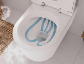 Унітаз підвісний Hansgrohe EluPura S AquaFall Flush 36х54 см кераміка SmartClean білий 61118450