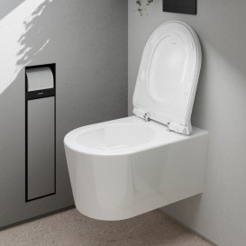 Унітаз підвісний Hansgrohe EluPura S AquaHelix Flush 36х54 см білий кераміка 60343450