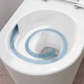 Унітаз підвісний Hansgrohe EluPura S AquaHelix Flush 36х54 см із сидінням із кришкою кераміка білий 60344450