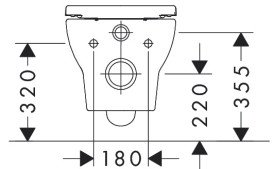 Унитаз подвесной Hansgrohe GladeLake S AquaChannel Flush 36х54 см с сиденьем с крышкой керамика белый 60309450