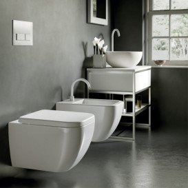 Унітаз підвісний Hatria Bianca 52х36 см санітарна кераміка білий глянцевий 00Y1X401