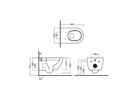 Унітаз підвісний Hatria Fusion 54х35,5 см кераміка білий 01Y1CC01