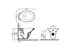 Унитаз подвесной Hatria Sculture с сидением с крышкой Soft Close белый YXKN01+ YXXX