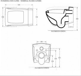 Унитаз подвесной Hidra Hi-Line 38х54,5 см санфаянс белый/розовое золото HIW10 063 bianco/oro rosa