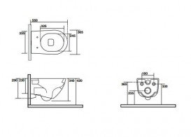 Унітаз підвісний Kerasan Aquatech овальний білий +371501