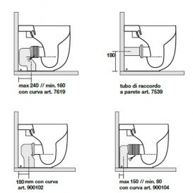Унитаз подвесной Kerasan Nolita с крепежом WB9N белый матовый 531430