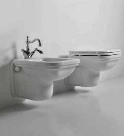 Унітаз підвісний Kerasan Waldorf прямокутний білий 411501