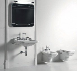 Унітаз підвісний Kerasan Waldorf прямокутний білий 411501