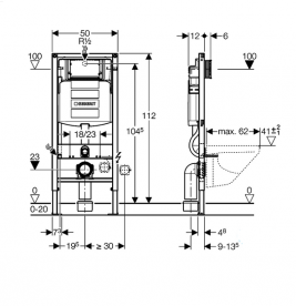 Унитаз подвесной Kolo Modo Rimfree с сидением и инсталляцией Geberit Duofix Sigma L33120000 + L30112000 + 111.300.00.5