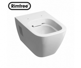 Унітаз підвісний Kolo Modo Rimfree з сидінням інсталяцією Geberit Duofix Delta і клавішею змиву Delta 21 L33120000 + L30115000 + 458.126.00.1 + 115.125.46.1