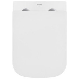 Унитаз подвесной Kroner Eifel WHI493436 Tornado 34х48,5 см с крышкой Soft-Close фаянс белый CV034923