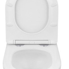 Унитаз подвесной Kroner Harz KH483632WHIT Tornado 36х48 см с крышкой Soft-Close фаянс белый CV032967