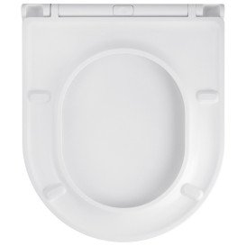 Унитаз подвесной Kroner Harz KH493736WHIR 35,5х49 см с крышкой Soft-Close фаянс белый CV029609