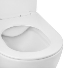 Унітаз підвісний Kroner Harz KH523632WHIR 36х51,5 см з кришкою Soft-Close фаянс білий CV032969