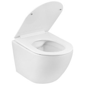 Унітаз підвісний Kroner Harz KH523632WHIR 36х51,5 см з кришкою Soft-Close фаянс білий CV032969