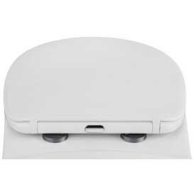 Підвісний унітаз Kroner KRP A534UF 35,5х55,5 см з кришкою Soft-Close фаянс білий CV031644