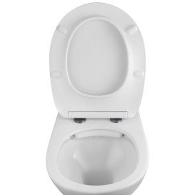 Підвісний унітаз Kroner KRP A534UF 35,5х55,5 см з кришкою Soft-Close фаянс білий CV031644