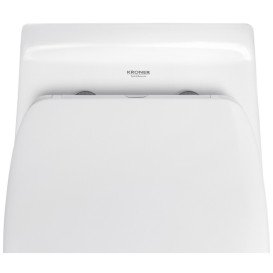 Унітаз підвісний Kroner Oker KO533536WHIR 35,5х55,5 см з кришкою Soft-Close фаянс білий CV033120