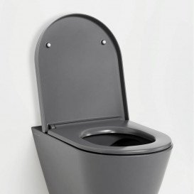 Унітаз підвісний Laufen Kartell безободковий 37х54,5 см санітарна кераміка графіт матовий H8203377580001