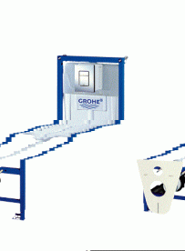 Унітаз підвісний Laufen Pro H8209560000001 + H8939563000001 + Комплект 4 в 1 Grohe Rapid SL 38775001