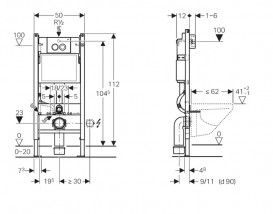 Унитаз подвесной Laufen Pro Rimless H8209660000001+H8969513000001 + Комплект 3 в 1 Geberit Duofix 458.121.21.1