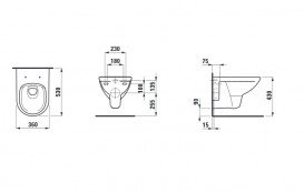 Унітаз підвісний Laufen Pro Rimless кераміка білий з покриттям LCC H8209604000001