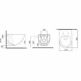 УНІТАЗ ПОДВЕСНОЙ PESTAN FLUENTA RIMLESS 40006661