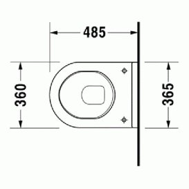 Унитаз подвесной Duravit коллекция Starck 3 2200090000 + Сиденье 0063890000 42000900A1