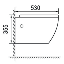 Унитаз подвесной Ravak Concept Storm RimOff 37х53 см с сиденьем керамика белый глянец RKUM000009