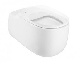 Унітаз підвісний Roca Beyond Rimless 58х39.5 з горизонтальним випуском кераміка білий A3460B7000