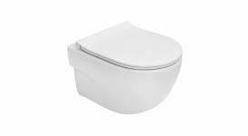 Унитаз подвесной Roca коллекция Meridian Rimless с сиденьем Slim Soft Close A34H242000