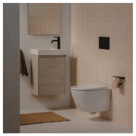 Підвісний унітаз Roca Ona Compacto 36х48 см з сидінням сантехнічна кераміка білий A34H689000