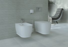 Унитаз подвесной с крышкой Devit Afina 36х52 см санфаянс белый 3020150