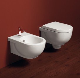 Унитаз подвесной Simas E-Line 35х51 см фаянс белый EL 18/F 85