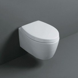 Унітаз підвісний Simas LFT Spazio 35х52 см санфаянс білий LFT18