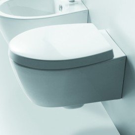 Унітаз підвісний Simas LFT Spazio 35х52 см санфаянс білий LFT18